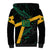 Custom Rugby Jamaica Crocs Sherpa Hoodie Cool Runnings on Grass - Wonder Print Shop