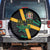 Rugby Jamaica Crocs Spare Tire Cover Cool Runnings on Grass - Wonder Print Shop