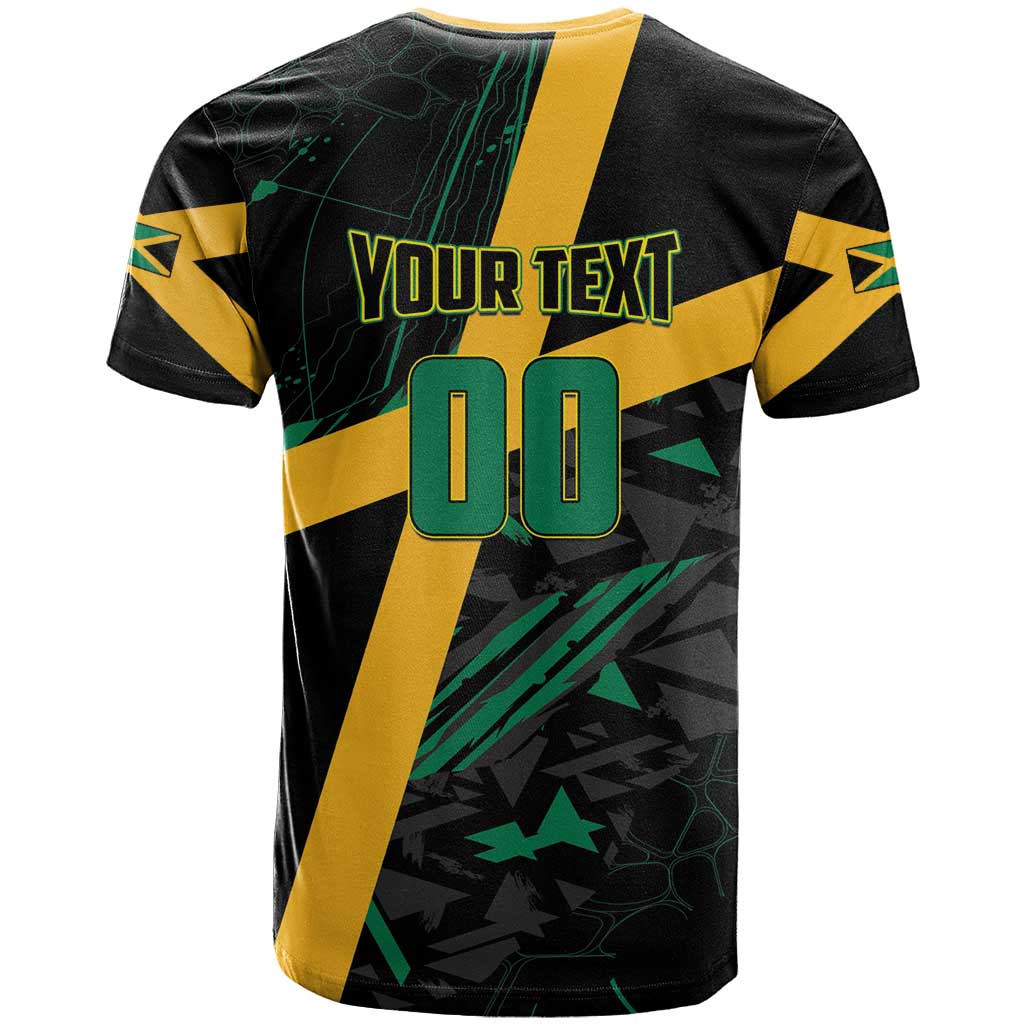 Custom Rugby Jamaica Crocs T Shirt Cool Runnings on Grass - Wonder Print Shop