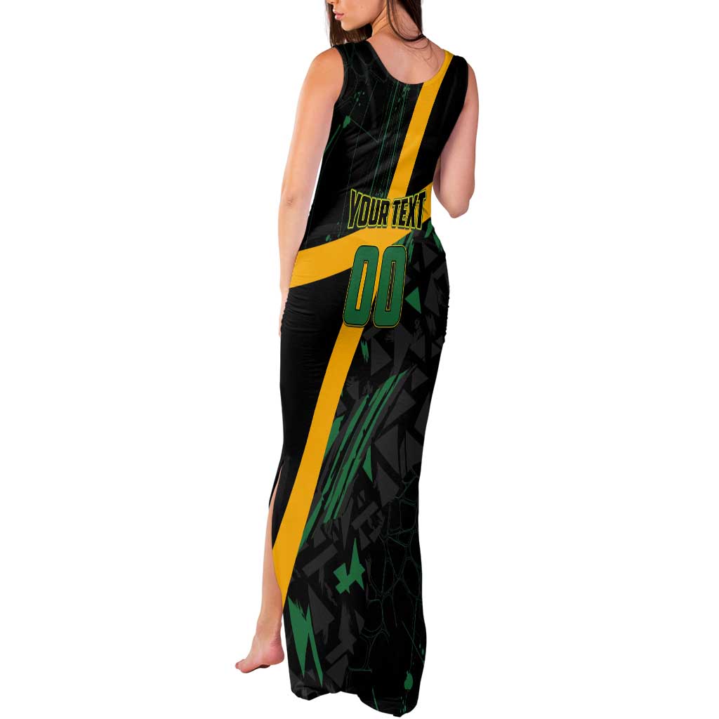 Custom Rugby Jamaica Crocs Tank Maxi Dress Cool Runnings on Grass - Wonder Print Shop