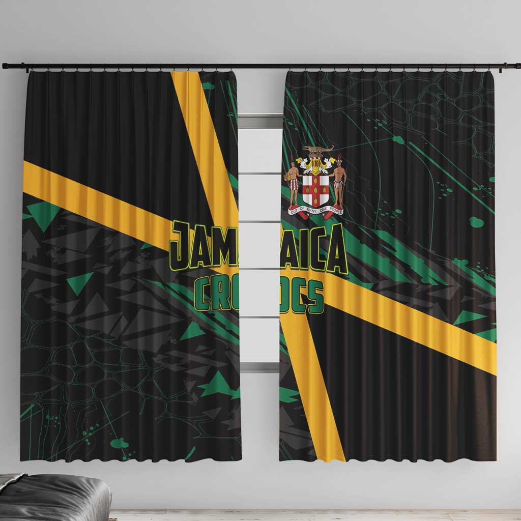 Rugby Jamaica Crocs Window Curtain Cool Runnings on Grass - Wonder Print Shop