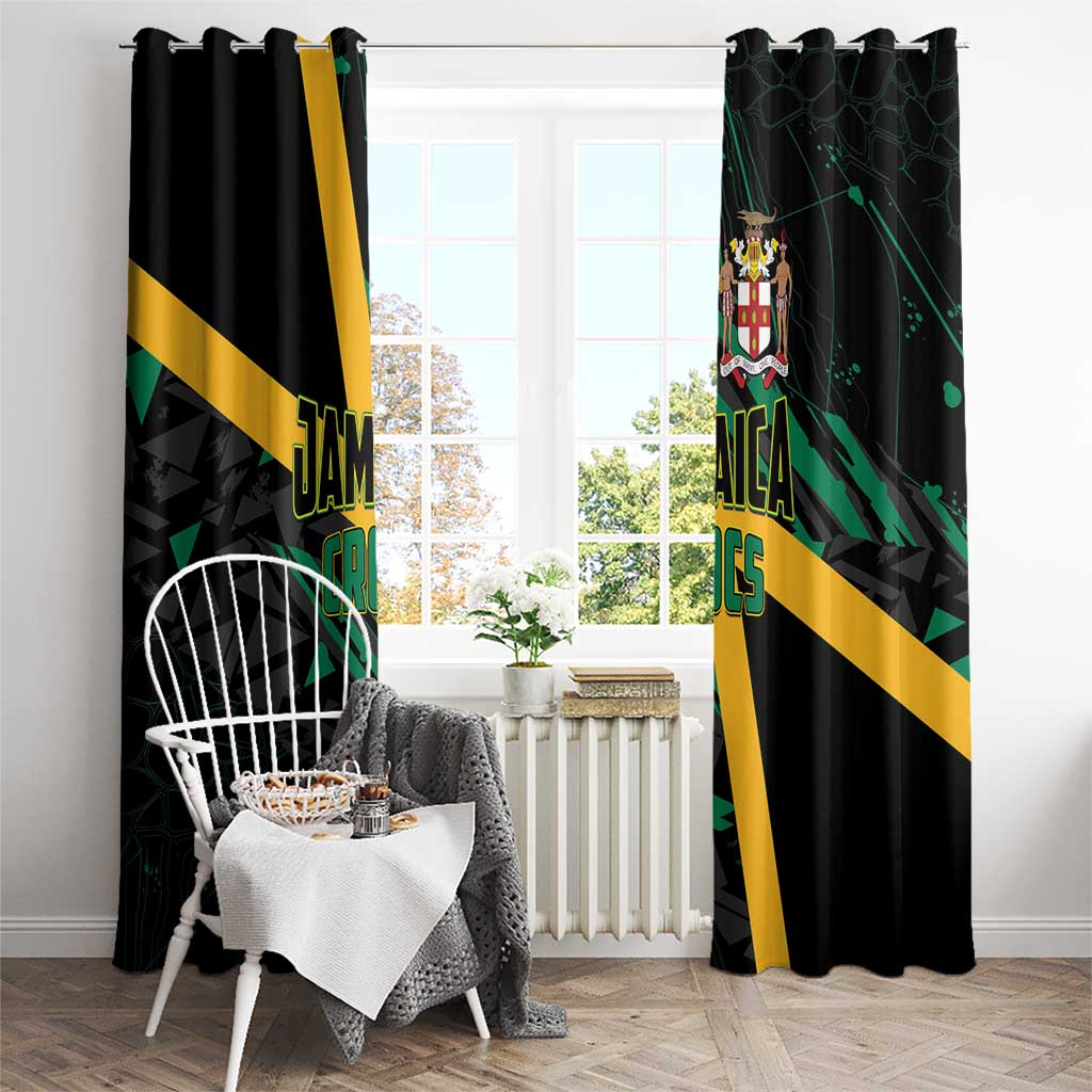 Rugby Jamaica Crocs Window Curtain Cool Runnings on Grass - Wonder Print Shop