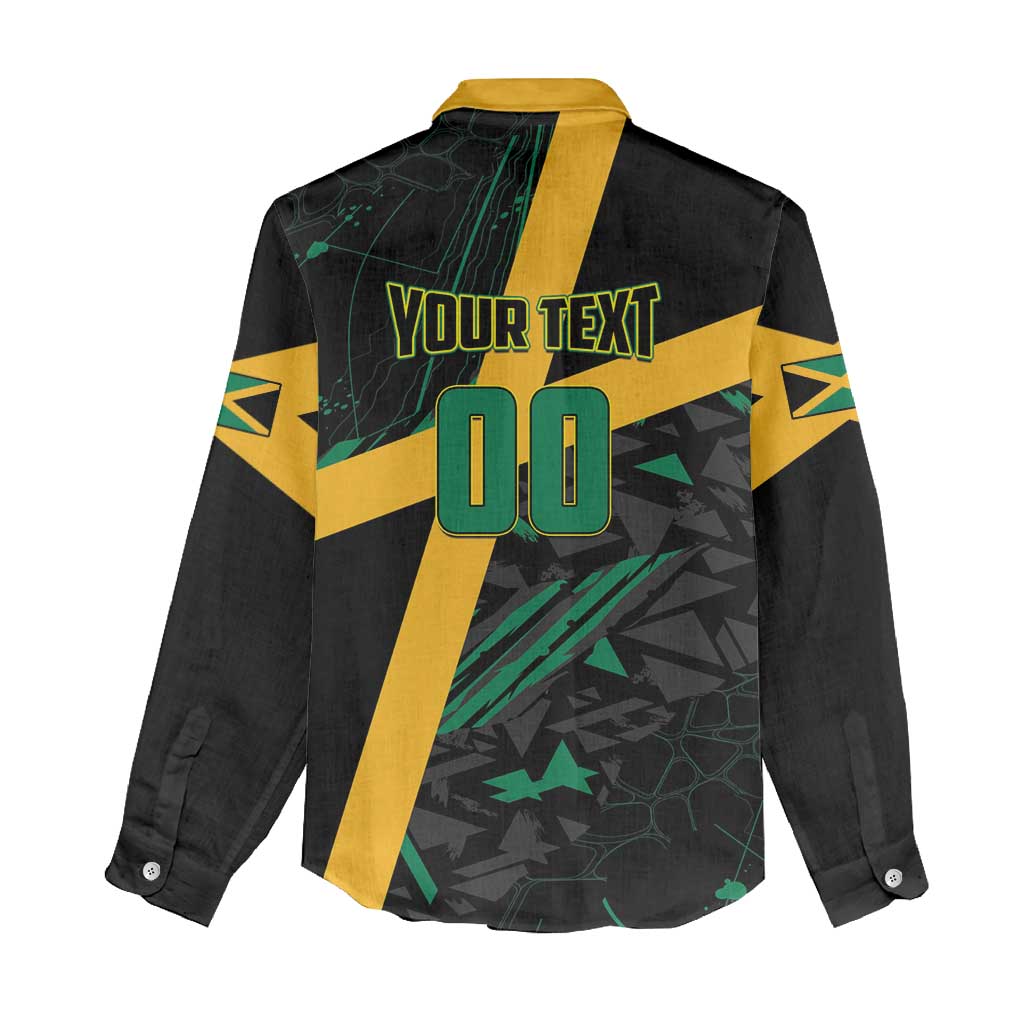 Custom Rugby Jamaica Crocs Women Casual Shirt Cool Runnings on Grass - Wonder Print Shop