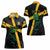 Custom Rugby Jamaica Crocs Women Polo Shirt Cool Runnings on Grass - Wonder Print Shop
