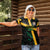 Custom Rugby Jamaica Crocs Women Polo Shirt Cool Runnings on Grass - Wonder Print Shop