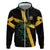 Custom Rugby Jamaica Crocs Zip Hoodie Cool Runnings on Grass - Wonder Print Shop