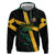 Custom Rugby Jamaica Crocs Zip Hoodie Cool Runnings on Grass - Wonder Print Shop