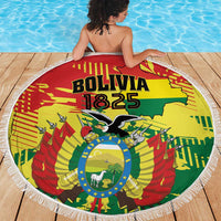 Bolivia 1825 Beach Blanket Coat Of Arms Flag Colors - Wonder Print Shop