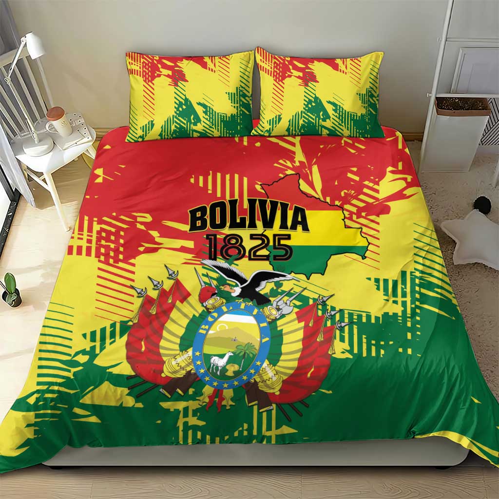 Bolivia 1825 Bedding Set Coat Of Arms Flag Colors - Wonder Print Shop