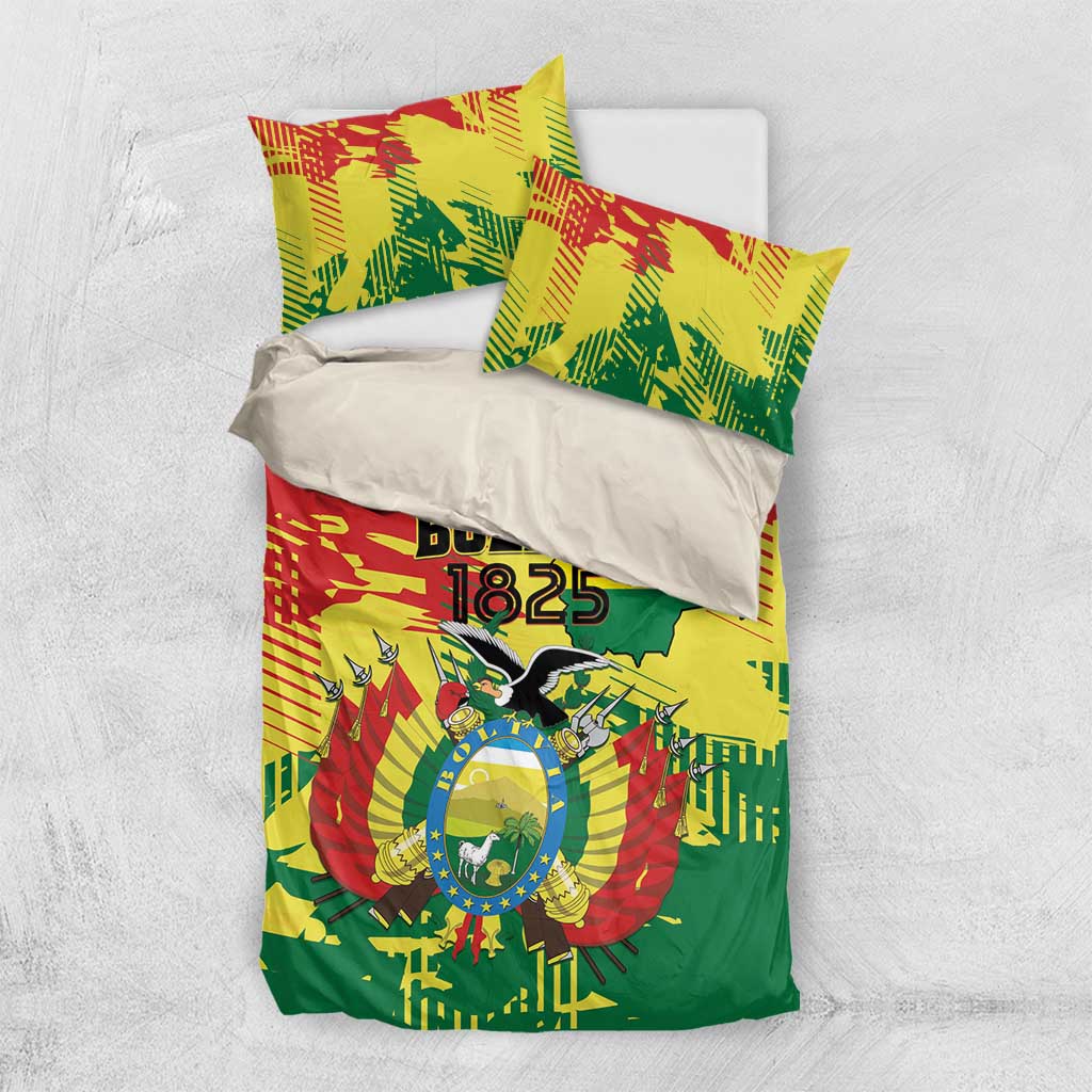 Bolivia 1825 Bedding Set Coat Of Arms Flag Colors - Wonder Print Shop