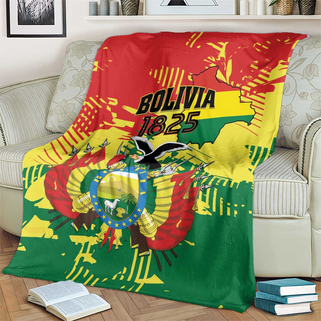 Bolivia 1825 Blanket Coat Of Arms Flag Colors - Wonder Print Shop