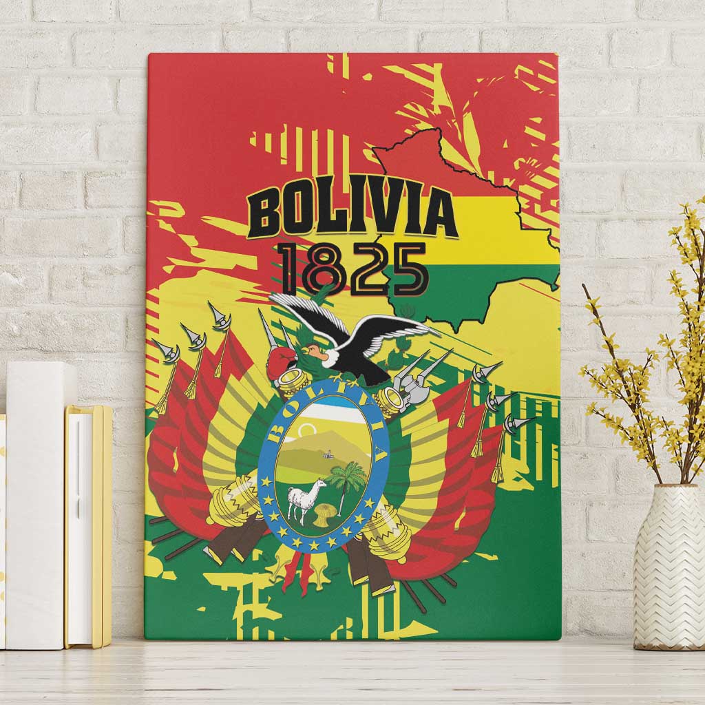 Bolivia 1825 Canvas Wall Art Coat Of Arms Flag Colors - Wonder Print Shop
