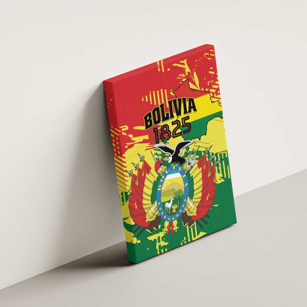 Bolivia 1825 Canvas Wall Art Coat Of Arms Flag Colors - Wonder Print Shop