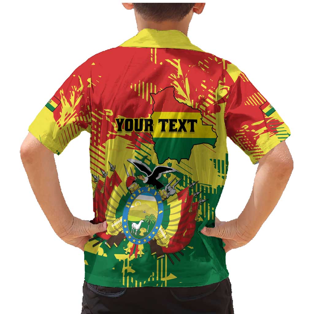 Personalized Bolivia 1825 Family Matching Mermaid Dress and Hawaiian Shirt Coat Of Arms Flag Colors - Wonder Print Shop