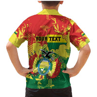 Personalized Bolivia 1825 Family Matching Mermaid Dress and Hawaiian Shirt Coat Of Arms Flag Colors - Wonder Print Shop