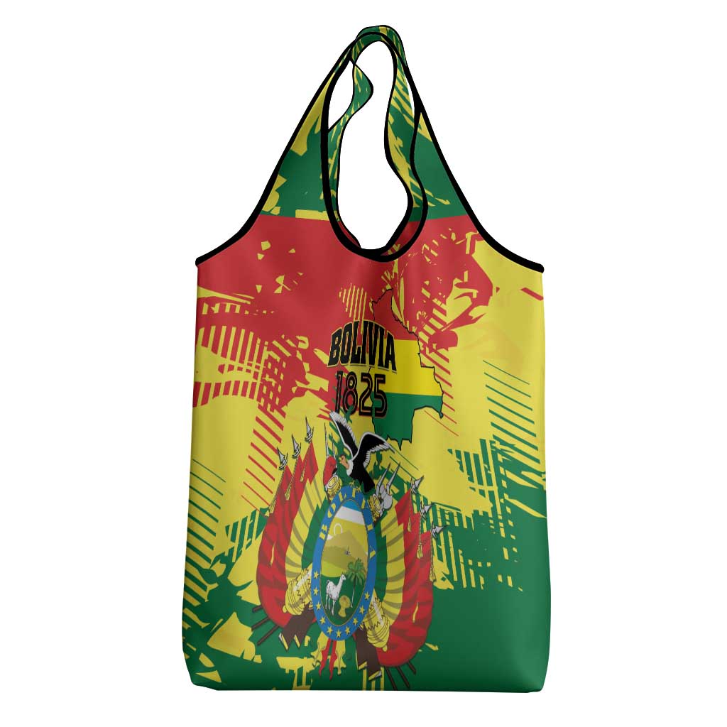Bolivia 1825 Grocery Bag Coat Of Arms Flag Colors - Wonder Print Shop