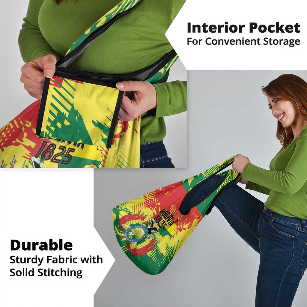 Bolivia 1825 Grocery Bag Coat Of Arms Flag Colors - Wonder Print Shop