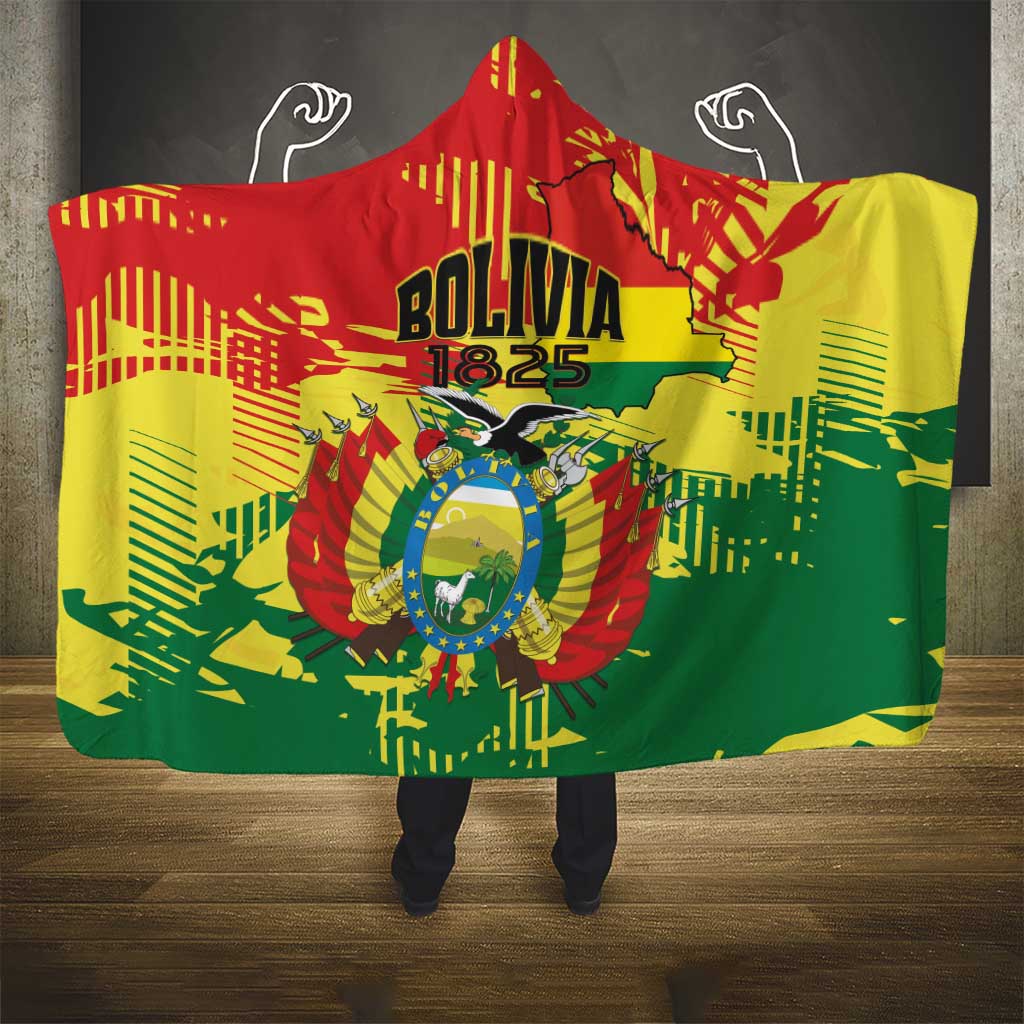 Bolivia 1825 Hooded Blanket Coat Of Arms Flag Colors - Wonder Print Shop