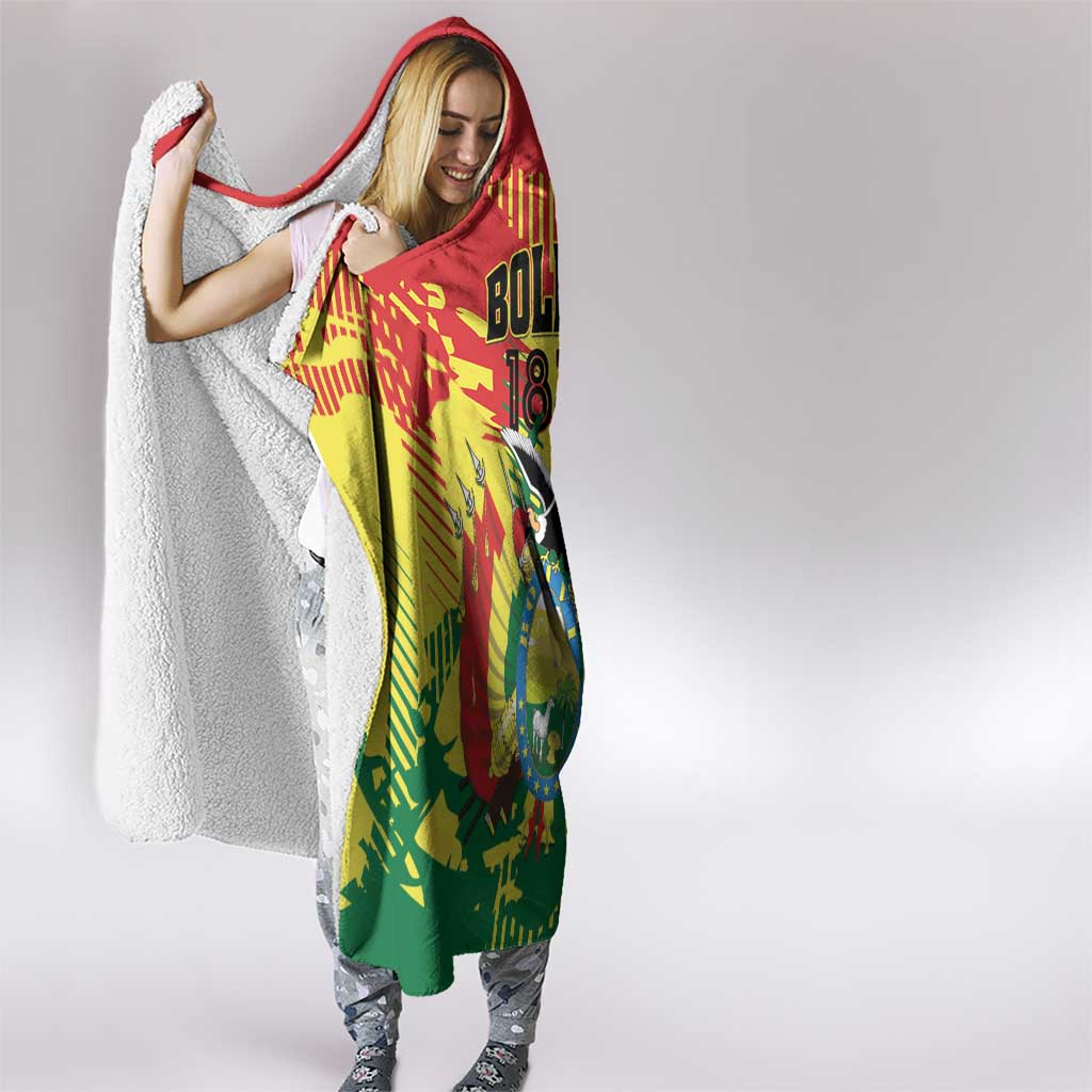 Bolivia 1825 Hooded Blanket Coat Of Arms Flag Colors - Wonder Print Shop
