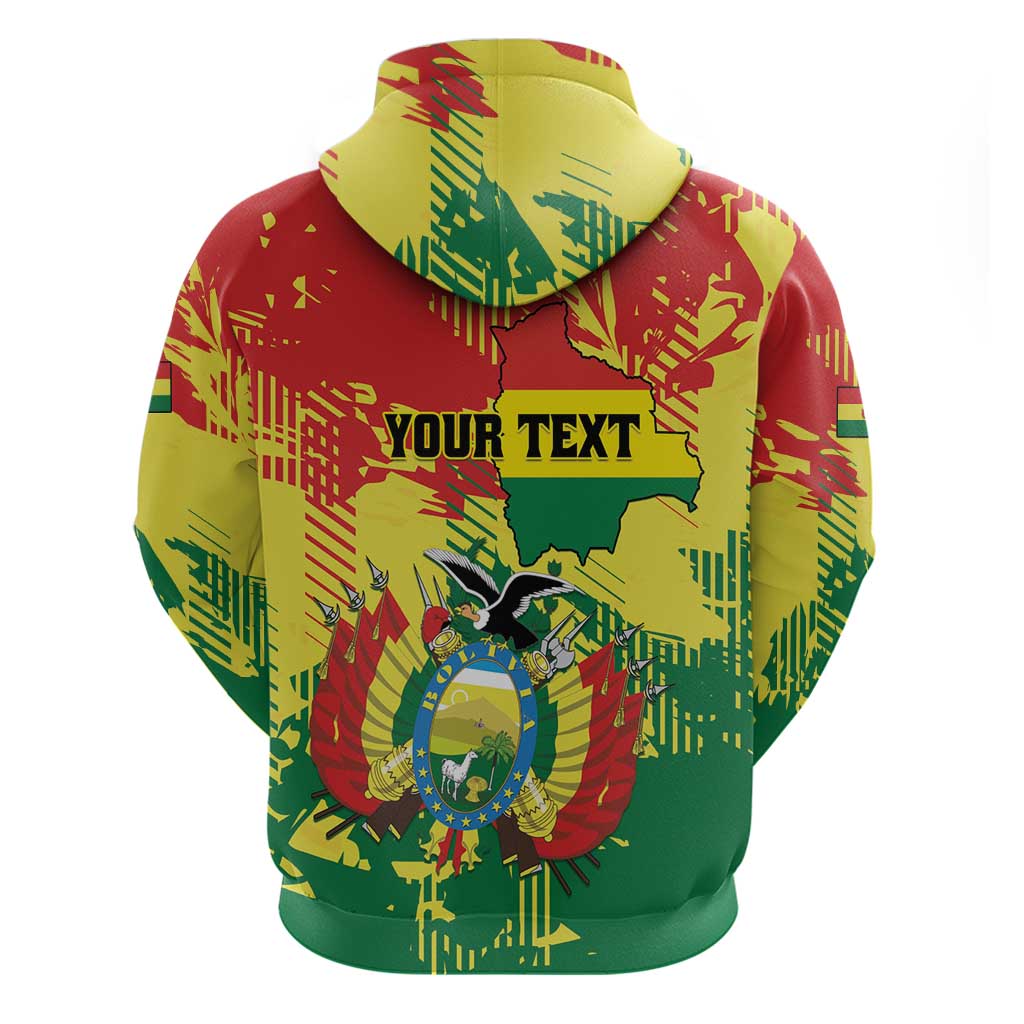 Personalized Bolivia 1825 Hoodie Coat Of Arms Flag Colors - Wonder Print Shop