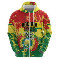 Personalized Bolivia 1825 Hoodie Coat Of Arms Flag Colors - Wonder Print Shop