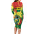 Personalized Bolivia 1825 Long Sleeve Bodycon Dress Coat Of Arms Flag Colors - Wonder Print Shop
