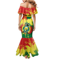 Personalized Bolivia 1825 Mermaid Dress Coat Of Arms Flag Colors - Wonder Print Shop