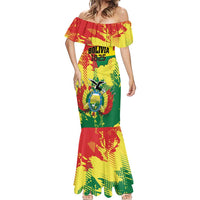 Personalized Bolivia 1825 Mermaid Dress Coat Of Arms Flag Colors - Wonder Print Shop