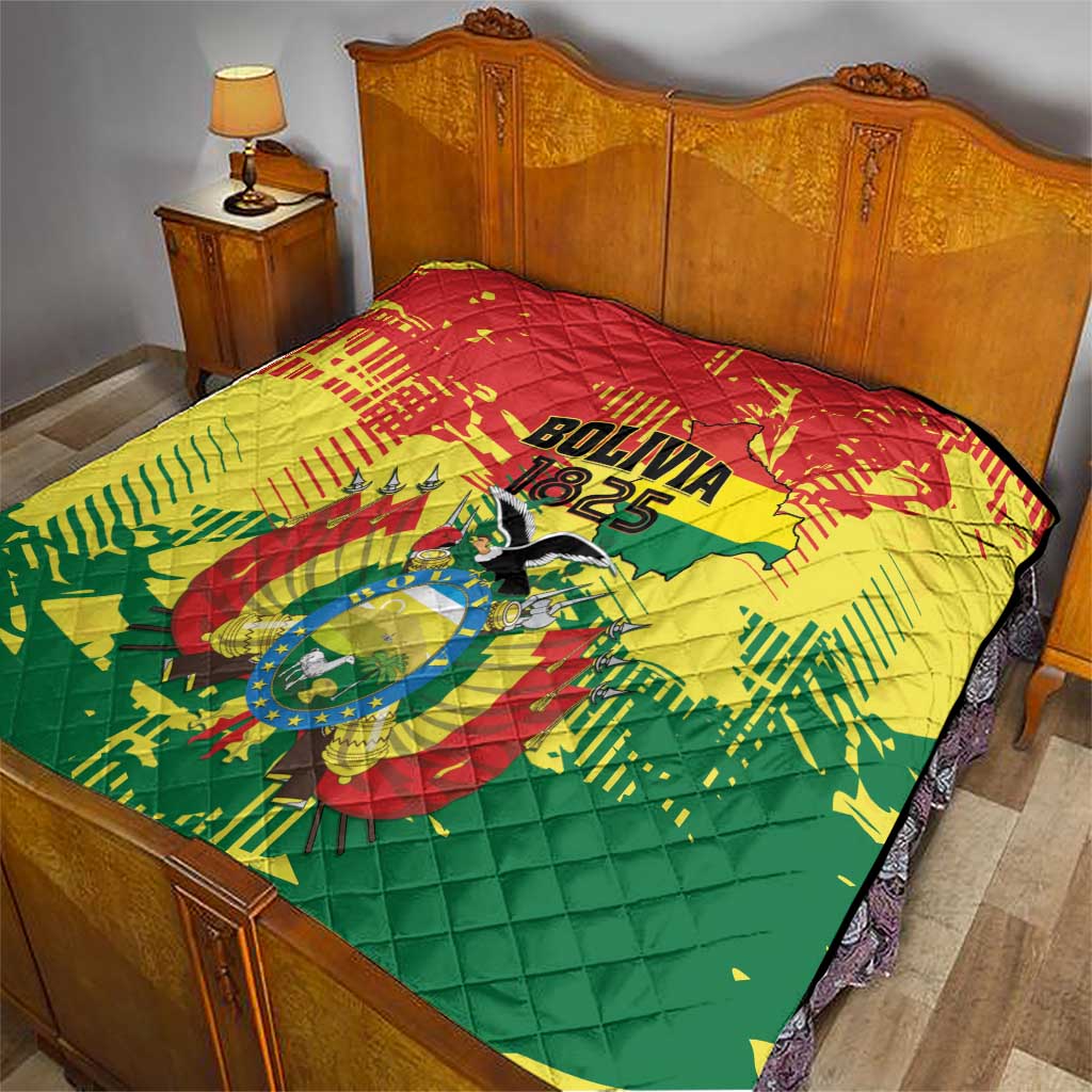 Bolivia 1825 Quilt Coat Of Arms Flag Colors - Wonder Print Shop