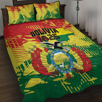 Bolivia 1825 Quilt Bed Set Coat Of Arms Flag Colors - Wonder Print Shop