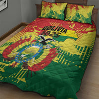 Bolivia 1825 Quilt Bed Set Coat Of Arms Flag Colors - Wonder Print Shop