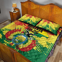Bolivia 1825 Quilt Bed Set Coat Of Arms Flag Colors - Wonder Print Shop