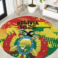 Bolivia 1825 Round Carpet Coat Of Arms Flag Colors - Wonder Print Shop
