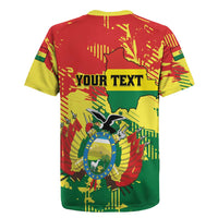 Personalized Bolivia 1825 Rugby Jersey Coat Of Arms Flag Colors - Wonder Print Shop