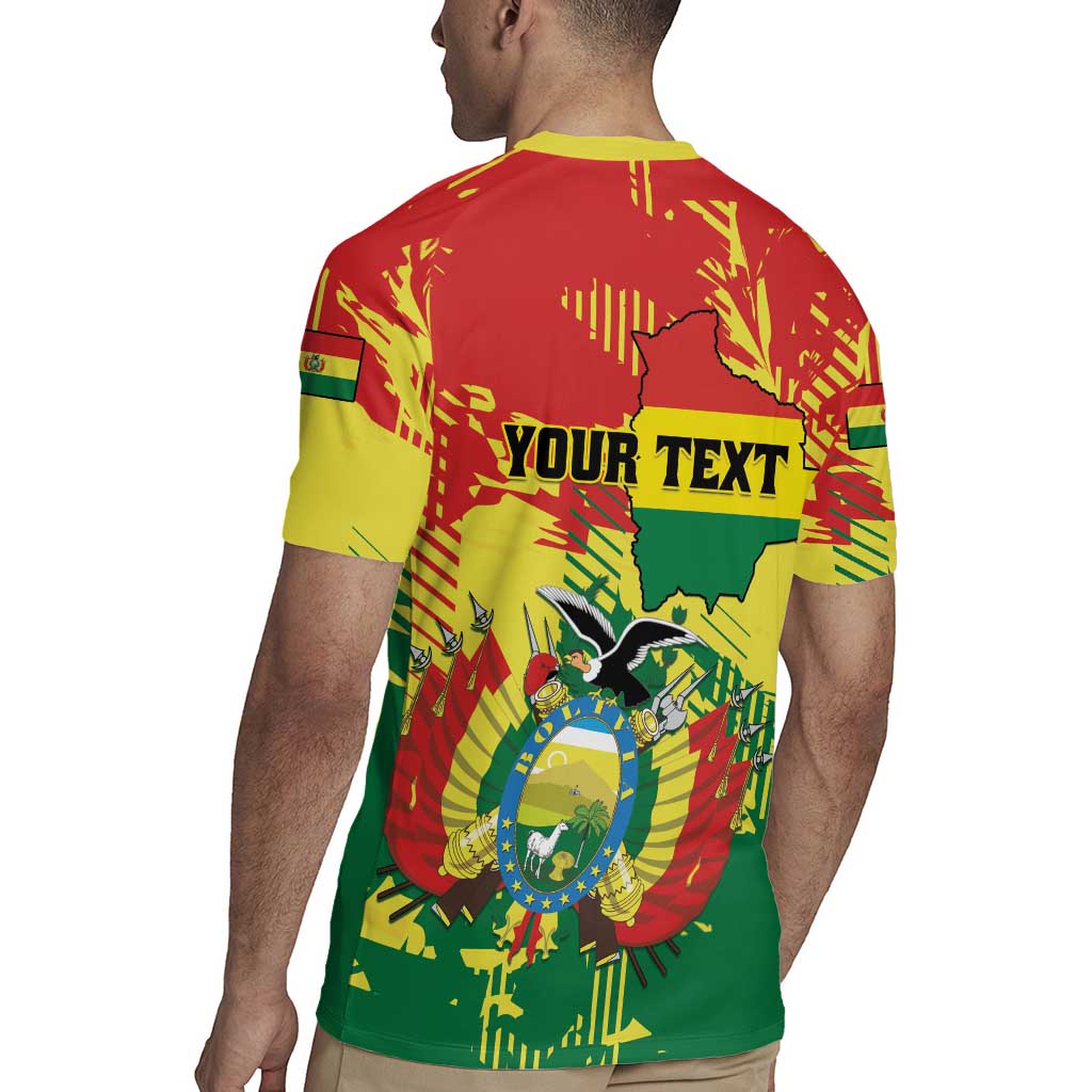 Personalized Bolivia 1825 Rugby Jersey Coat Of Arms Flag Colors - Wonder Print Shop