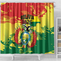 Bolivia 1825 Shower Curtain Coat Of Arms Flag Colors - Wonder Print Shop