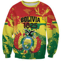 Personalized Bolivia 1825 Sweatshirt Coat Of Arms Flag Colors - Wonder Print Shop