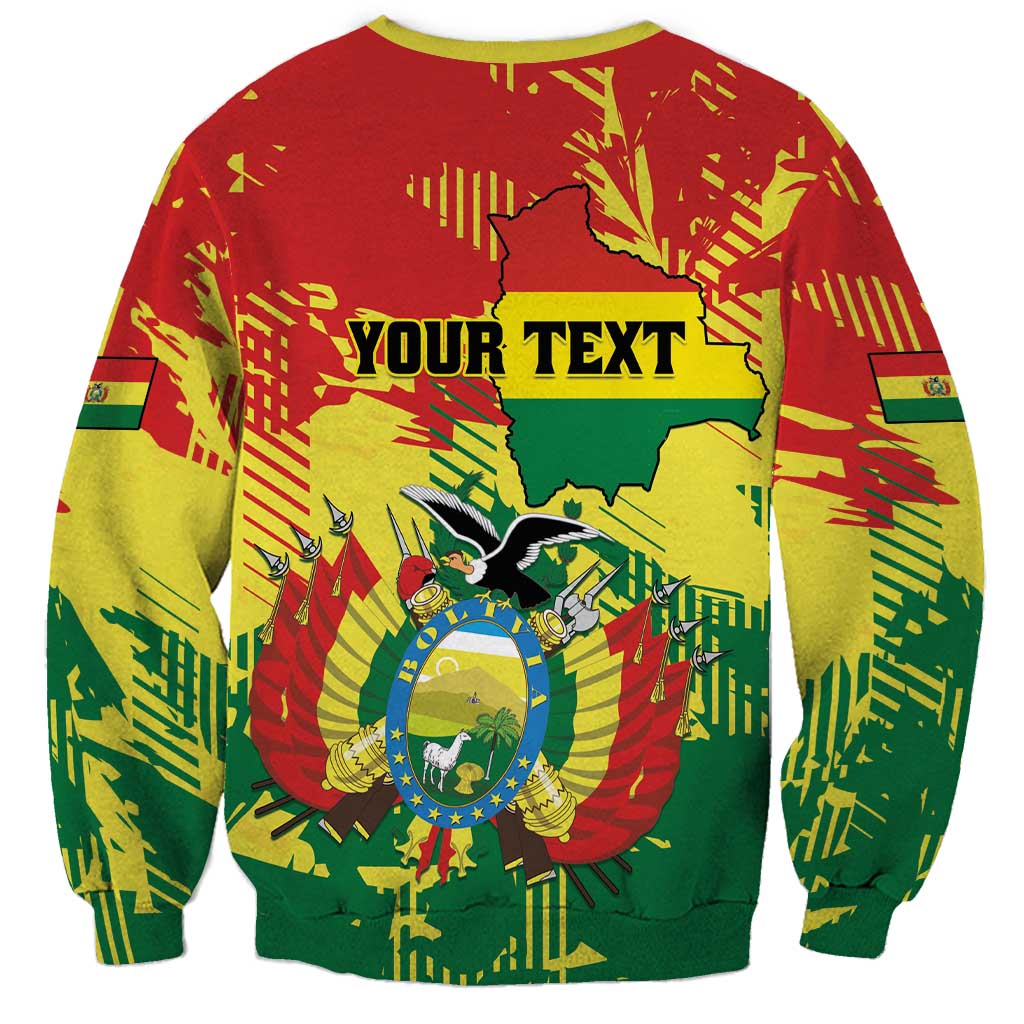 Personalized Bolivia 1825 Sweatshirt Coat Of Arms Flag Colors - Wonder Print Shop