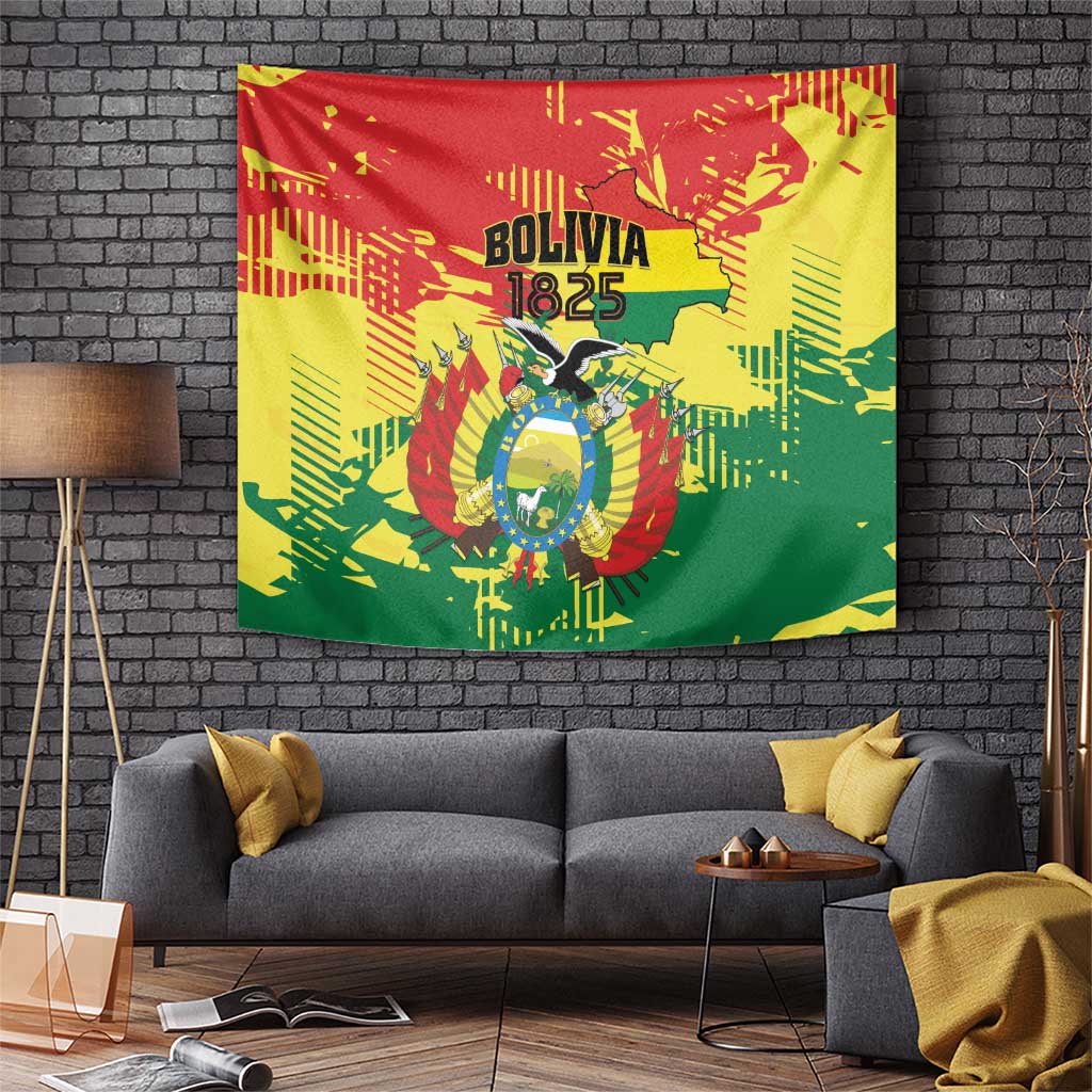 Bolivia 1825 Tapestry Coat Of Arms Flag Colors - Wonder Print Shop