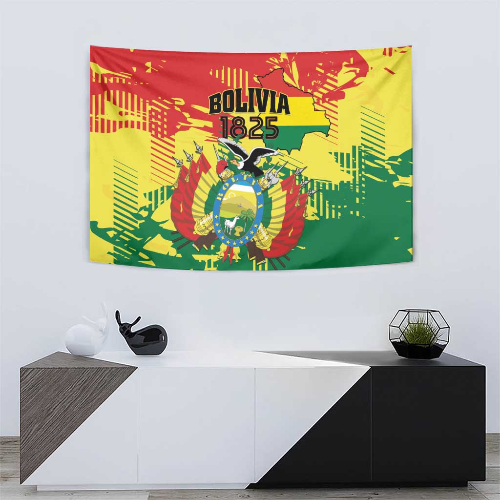 Bolivia 1825 Tapestry Coat Of Arms Flag Colors - Wonder Print Shop