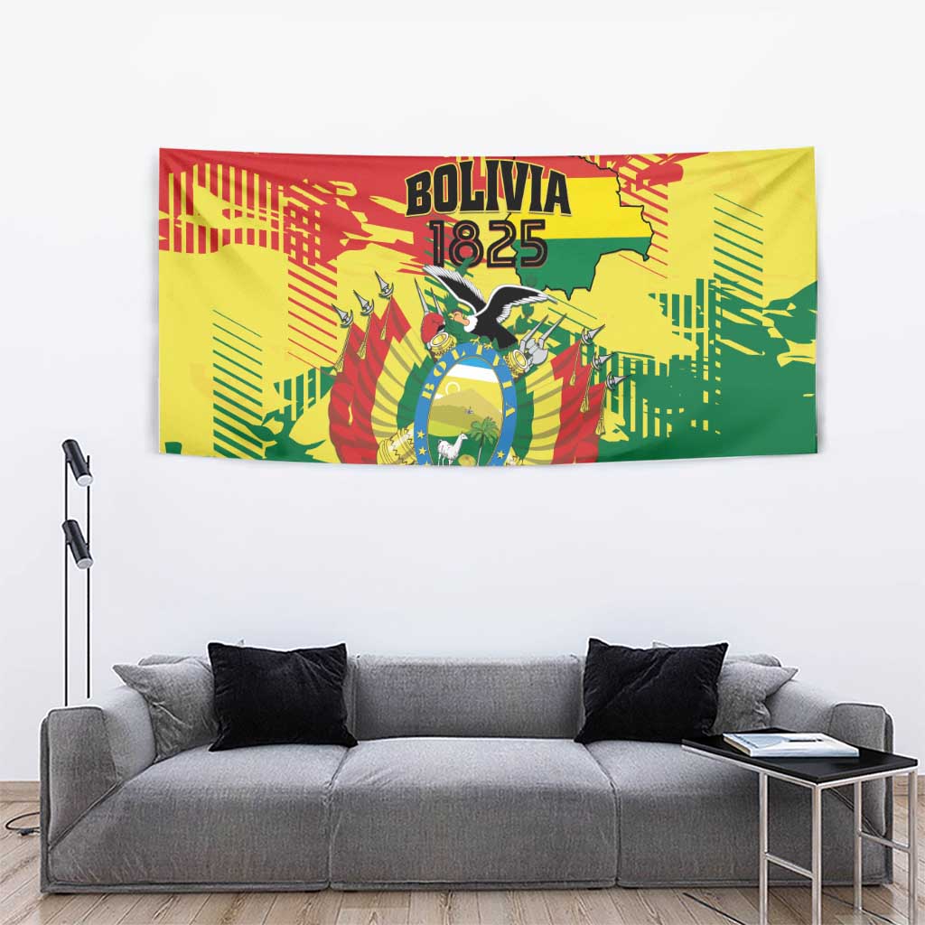 Bolivia 1825 Tapestry Coat Of Arms Flag Colors - Wonder Print Shop