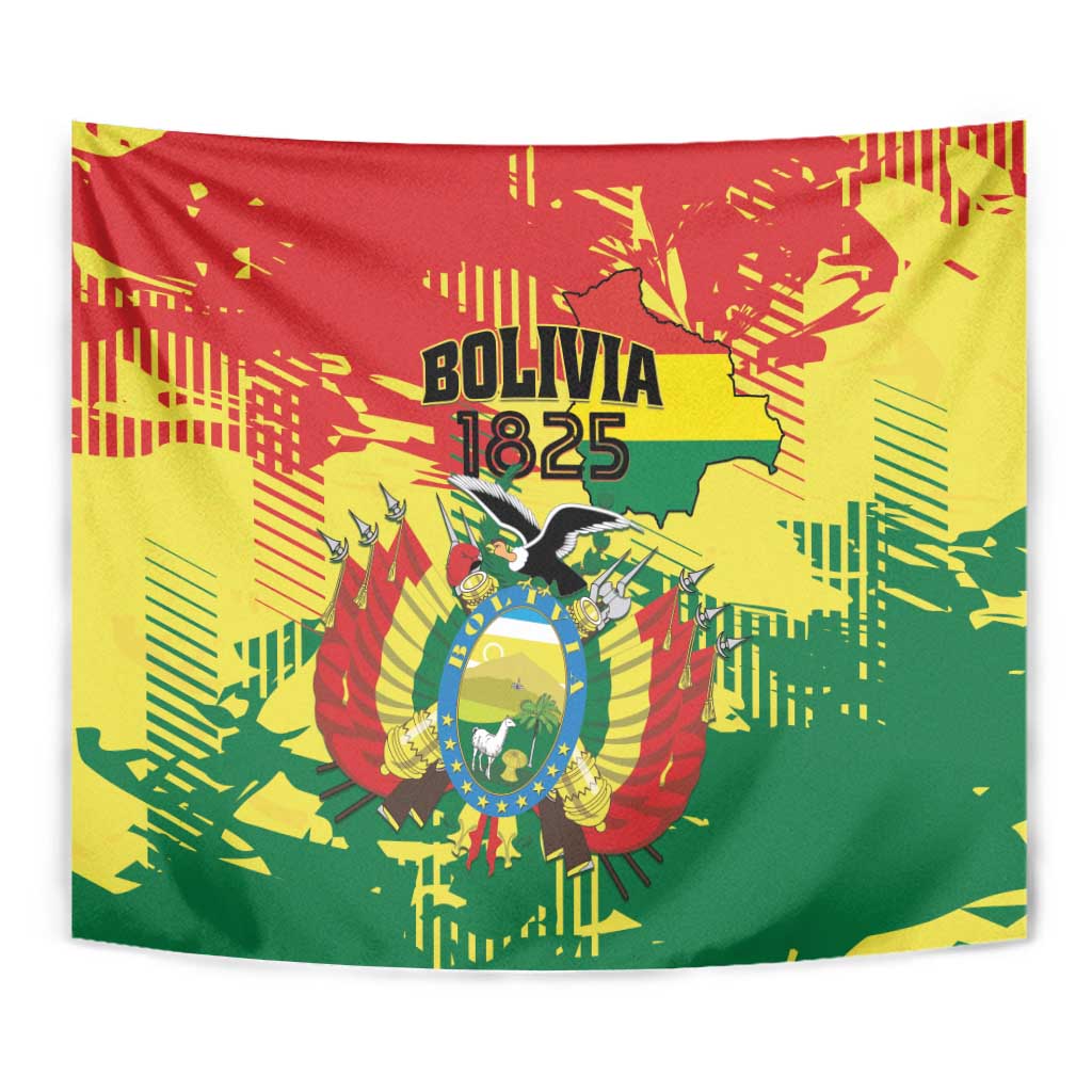 Bolivia 1825 Tapestry Coat Of Arms Flag Colors - Wonder Print Shop