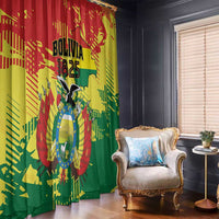 Bolivia 1825 Window Curtain Coat Of Arms Flag Colors - Wonder Print Shop