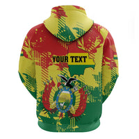 Personalized Bolivia 1825 Zip Hoodie Coat Of Arms Flag Colors - Wonder Print Shop