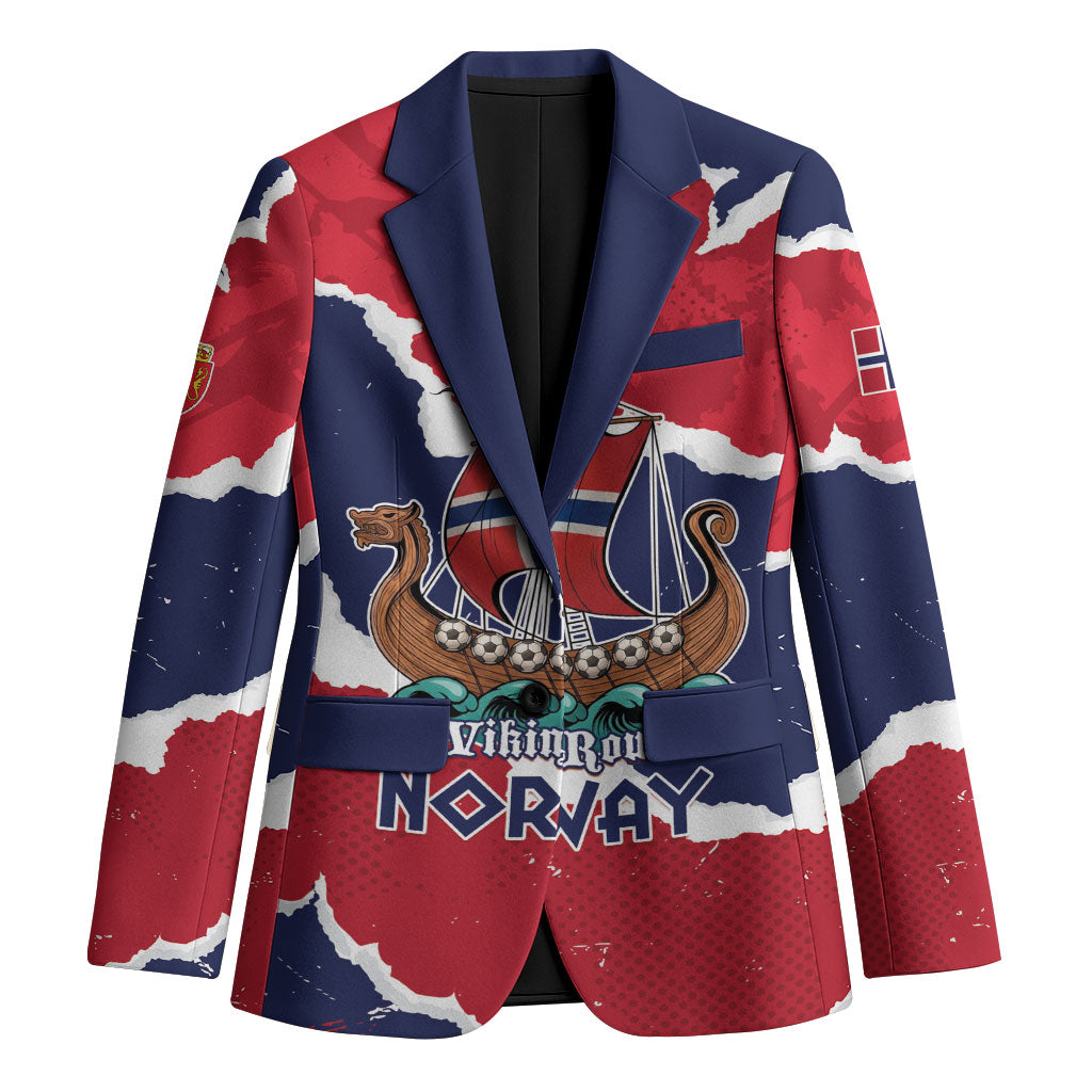 Custom Norway 2026 Soccer Blazer Vikings Keep Rowing