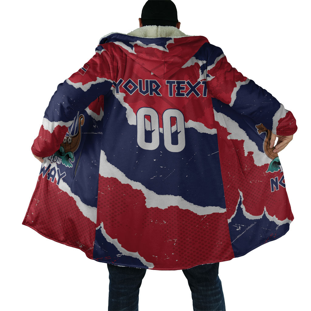 Custom Norway 2026 Soccer Cloak Vikings Keep Rowing