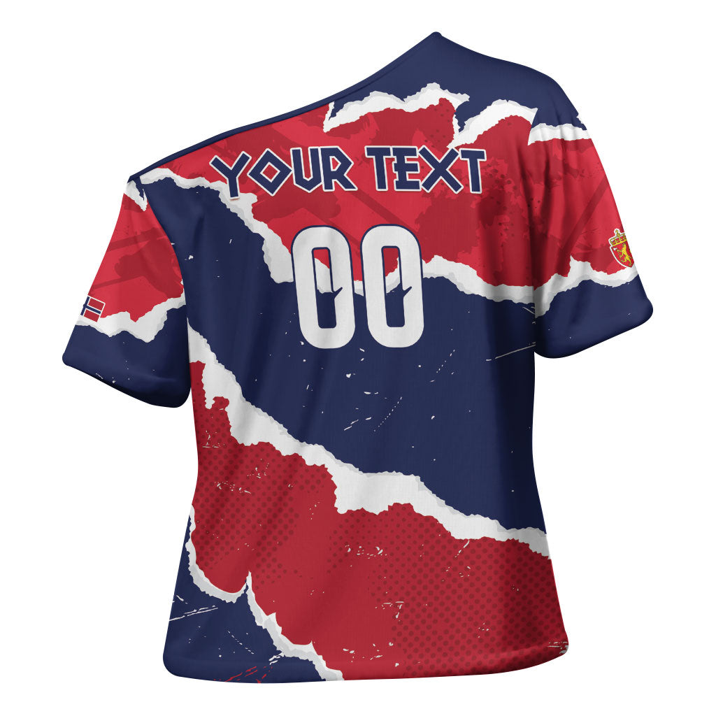 Custom Norway 2026 Soccer Cross Shoulder Shirt Vikings Keep Rowing