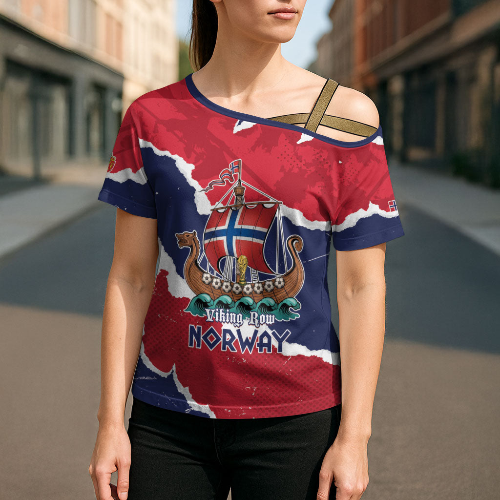 Custom Norway 2026 Soccer Cross Shoulder Shirt Vikings Keep Rowing