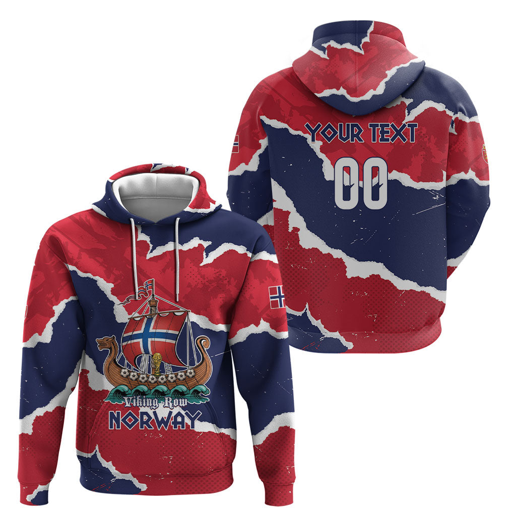 Custom Norway 2026 Soccer Hoodie Vikings Keep Rowing
