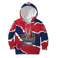 Custom Norway 2026 Soccer Kid Hoodie Vikings Keep Rowing